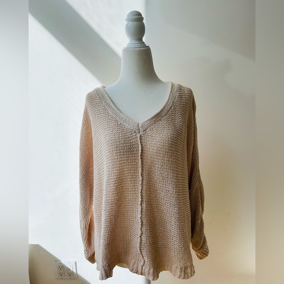 Free People oversize cotton sweater, L-M - Picture 3 of 10